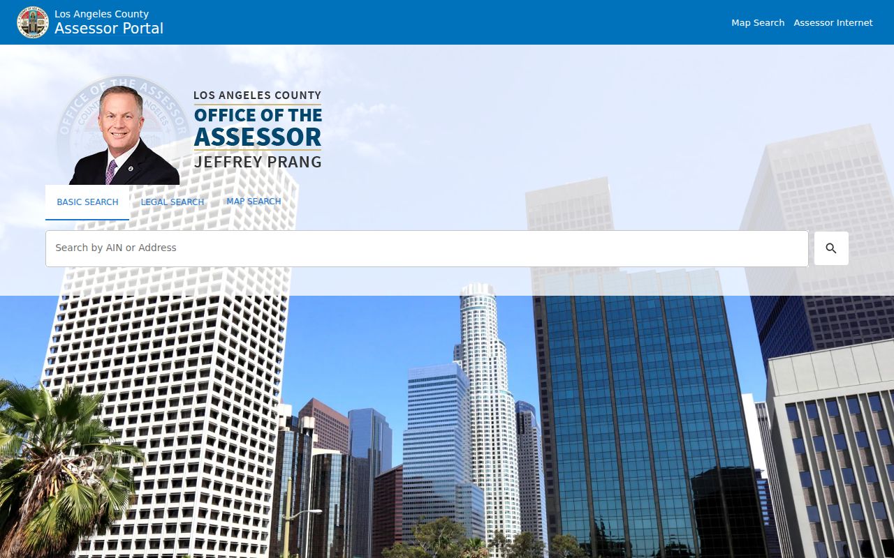 Agoura Hills residents directory view of the Los Angeles County Assessor parcel search