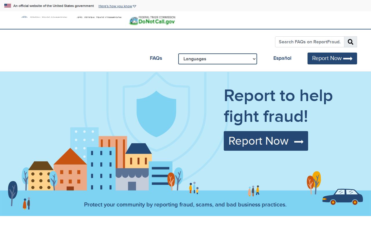 Agoura Hills neighbors view of the FTC fraud reporting service
